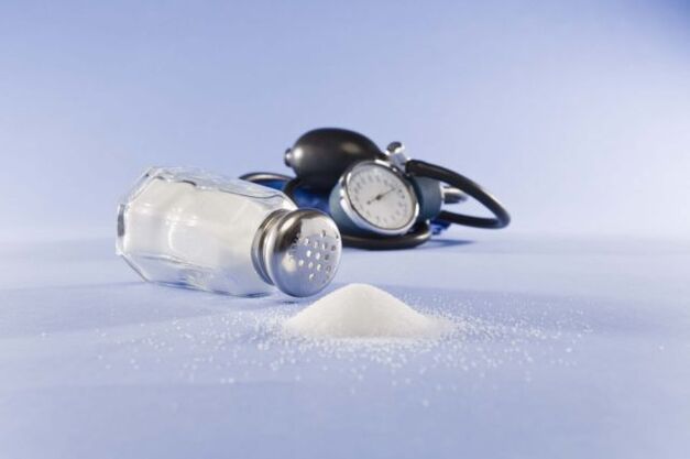 Salt with artery hypertension